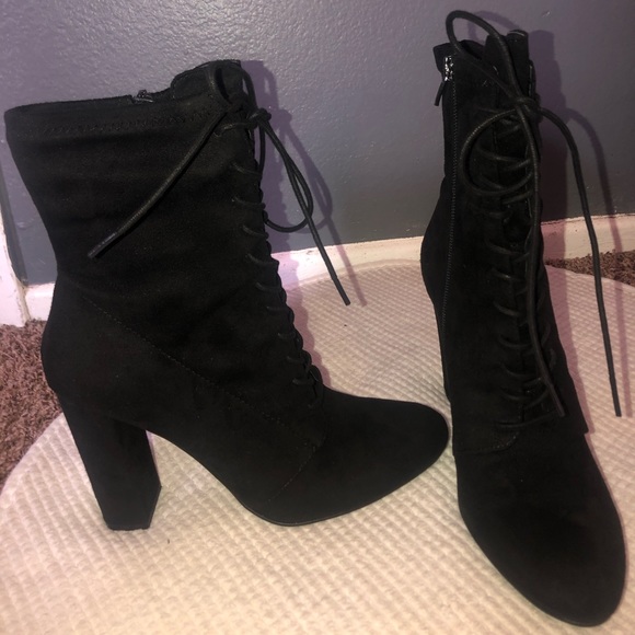 COPY - Steve Madden : Elley Black Suede - Picture 2 of 3